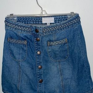 ₿ Jean mini skirt